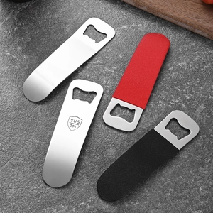 Stainless Steel Beer Bottle Opener Manual Portable Metal Soda Cap Remover Kitchen Bar Tool Thickened Mirror Polished