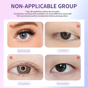Leitfaden für ungeeignete Wimperntypen wie kurze, dünne oder fehlende Wimpern
