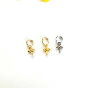 Bélières à perle plaquées or 14k en or clair, doré et argent pour création bijoux
