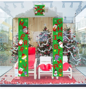 Set di striscioni natalizi festivi con scritta Merry Christmas per decorazioni murali