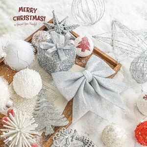 Ornements De Sapin De Noël Décorations Suspendues En Mousse Scintillante Pour Fête De Vacances Décor De Noël Formes Multiples
