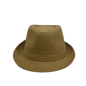 Chapeau Fedora classique kaki avec couronne dentelée et ruban pour hommes et femmes