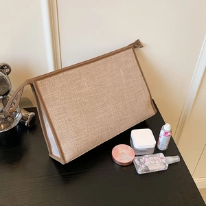 Sac à Main de Business Minimaliste en Toile pour Femmes Grande Capacité Couleur Unie Sac à Documents Fourre-tout Travail