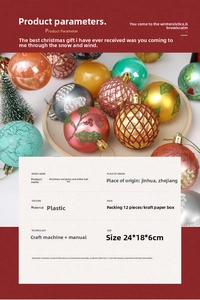 Macro view of assorted 6cm Christmas ornaments with glitter, diamond patterns and matte textures