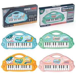 Multi-color kids educational 13-key electronic piano keyboard toy in four colors