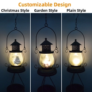 Detailed comparison of solar garden lanterns in Christmas, Garden, and Plain styles