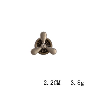 Retro metal airplane engine propeller brooch pin with vintage silver finish for fashion accessories