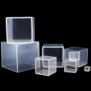 Various sizes of square silicone molds for resin casting and DIY flower specimens