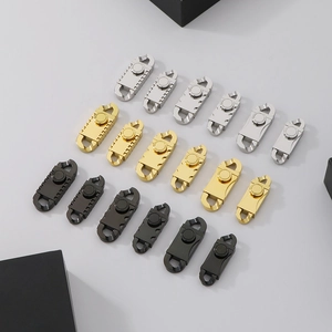Polished stainless steel Miami Cuban link chain clasps in gold, silver, and gunmetal finishes