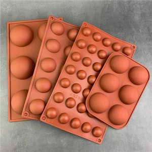 Semi Sphere Silicone Mold For Chocolate Mousse Cake Baking Non-Stick Flexible Food Grade Dessert Tray