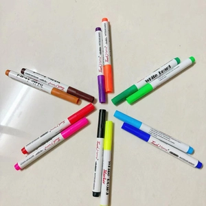 Set of 12 colorful magic water floating pens G-801 for kids whiteboard drawing