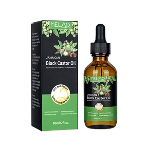 60ml Jamaican Black Castor Oil for hair and skin in glass dropper bottle with box