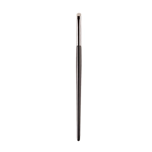 Flat eyeliner makeup brush with black handle and white bristles for precise eye detailing