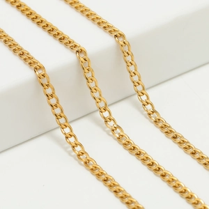 304 Stainless Steel Bulk Chain Cuban Link Figaro NK Design For DIY Jewelry Making Necklace Bracelet Findings Hip Hop