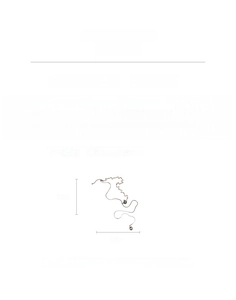 Detailansicht der quadratischen Zirkon-Halskette mit Angaben zu Länge und Maßen