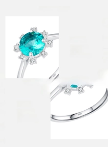 Détail macro de l'anneau en argent sterling S925 montrant le poinçon et la finition intérieure