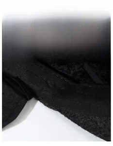 Macro detail of widened moisture-wicking sweatband inside a black winter flat cap