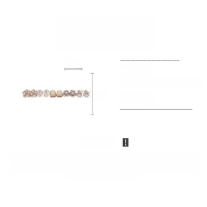 Detailed view of 10-piece floral stud earring set with resin, pearls, and rhinestones