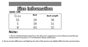 Detailed size chart for slim fit athletic tank top with adjustable straps in CM