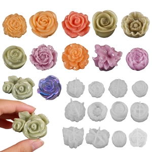 Stampi In Silicone A Fiore Per La Creazione Di Candele DIY Rosa Peonia Sapone Resina Fondant Decorazione Per Torte Artigianato