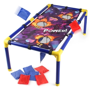 Jeu de lancer 3-en-1 thème dinosaure avec 8 sacs de haricots pour s'amuser à l'extérieur