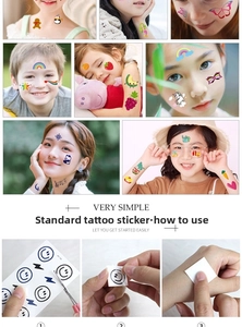 Guide d'application en trois étapes pour tatouages pailletés papillon et arc-en-ciel