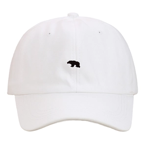 Casquette De Baseball En Coton Avec Broderie Ours Polaire Style Japonais Ajustable Chapeau De Soleil Décontracté