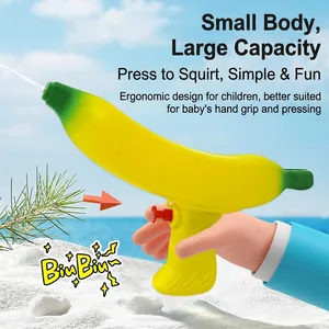 Funny banana-shaped water gun toy for kids beach outdoor play with ergonomic handle