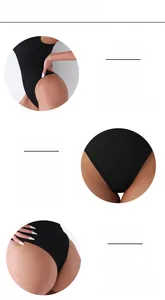Detail of black ribbed seamless yoga bodysuit showing tummy control and lift textures