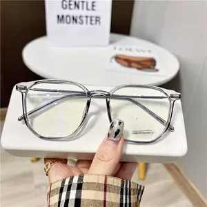 Ultralight TR90 anti-blue light tea brown glasses frame with UV400 protection