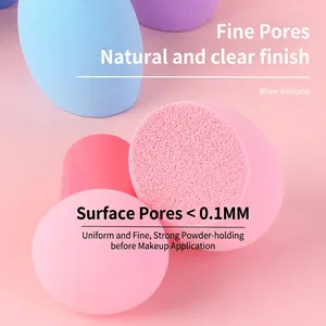 2Pcs Mushroom makeup sponges with pores under 0.1mm for flawless foundation application
