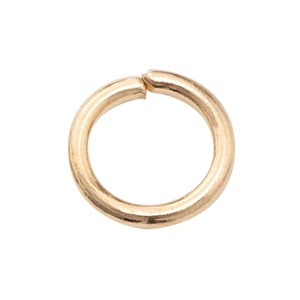 Golden metal open jump rings for DIY jewelry making and bracelet necklace connections