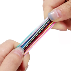 Strong 0.8mm colorful polyester cords for DIY jewelry making and handmade weaving
