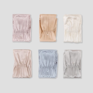 Multipack of 100% mulberry silk sun protection sleeves in various elegant glossy colors