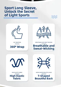 Détail de la coupe 360, tissu respirant et design dos en Y du haut de sport technique