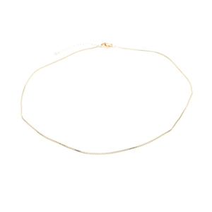 Collana a catena box dorata con chiusura a moschettone e ciondolo conchiglia, perla e zircone