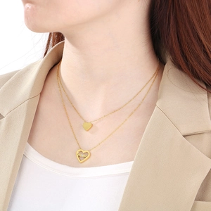Collier cœur plaqué or 18 carats avec lettrage mama pour femme, cadeau fête des mères