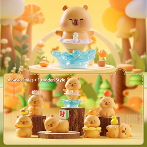 Cute Capybara Blind Box Resin Figures Desktop Ornament Lucky Animal Series Collectible Action Figurine Birthday Gift For Office Student Room Decor