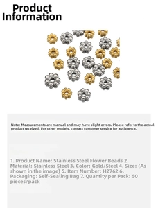 Detail showing 50pcs gold and silver snowflake spacer beads for jewelry making