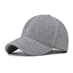 Casquette De Baseball Chaude En Faux Cachemire Hiver Couleur Unie Peluche Polaire Souple Réglable Pour Hommes Femmes