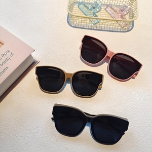 Detailed view of pink, light brown and black silicone polarized sunglasses for kids