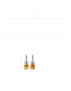 Detail view showing dimensions and weight of vintage zircon teardrop earrings in copper