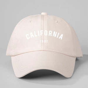 Casquette vintage California 1991 rose avec lanière ajustable et visière incurvée