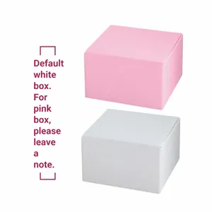 Hydrating lip scrub gift boxes in matte white and pink paper for lip care packaging
