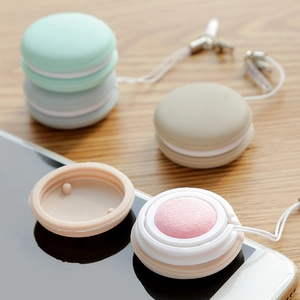 Pulitori schermo a forma di macaron multicolore con anima pulente e cordino incluso