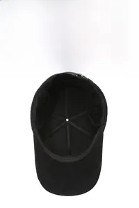 Detailed view of insulated black winter baseball cap lining with ear protection flap