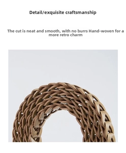 Detail showing hand-woven khaki vintage belt texture with clean edges for dresses