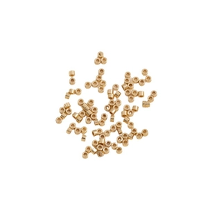 14K gold plated 1.6mm cylinder spacer beads for handmade DIY jewelry making