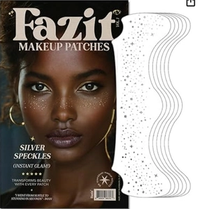 Temporary Freckle Tattoo Stickers Waterproof Gold Silver Foil Makeup Patches For Face Festival Music Party Women Girls
