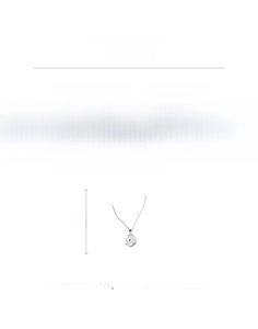 Detailed size chart showing 39.5cm length and 13g weight for the zircon jade necklace